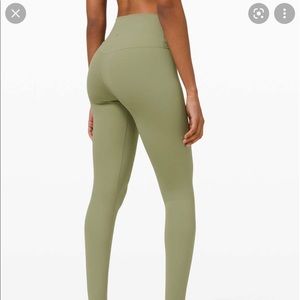 Lululemon Align II 25” HR legging- rosemary green